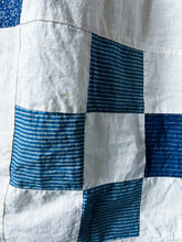 Load image into Gallery viewer, One-of-a-Kind: Indigo Nine Patch Turnaround Dress (S)