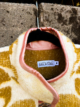 Load image into Gallery viewer, One-of-a-Kind: Ochre Geometric Ukrainian Blanket Flora Jacket (M)