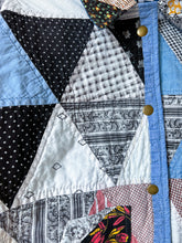 Load image into Gallery viewer, One-of-a-Kind: Triangle Block Cropped Chore Coat (L)