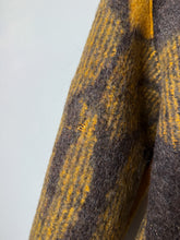 Load image into Gallery viewer, One-of-a-Kind: Bark and Goldenrod Wool Blanket Cropped Chore Coat (M)