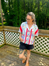 Load image into Gallery viewer, One-of-a-Kind: Vintage Tablecloth Shaftsbury Shirt (L)