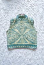 Load image into Gallery viewer, One-of-a-Kind: Geometric Van Wyk Health Wool Blanket Vest