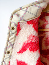 Load image into Gallery viewer, One-of-a-Kind: Ukrainian Floral Wool Blanket Flora Jacket (M)