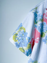 Load image into Gallery viewer, One-of-a-Kind: Vintage Hydrangea Tablecloth Shaftsbury Shirt (L)