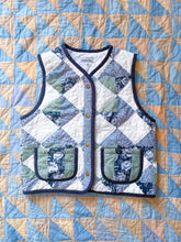 Load image into Gallery viewer, One-of-a-Kind: Diamond Block Snap Front Vest (L)