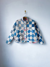 Load image into Gallery viewer, One-of-a-Kind: Patchwork Blues Flora Jacket (S)