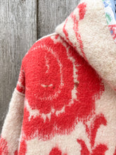 Load image into Gallery viewer, One-of-a-Kind: Cherry Floral Ukrainian Blanket Flora Jacket (S)