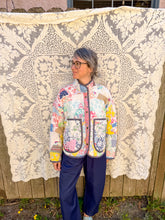 Load image into Gallery viewer, One-of-a-Kind: Triangle Block Flora Jacket (M)