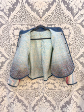 Load image into Gallery viewer, One-of-a-Kind: Hand-tied Log Cabin Flora Jacket (S)