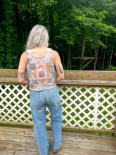 Load image into Gallery viewer, One-of-a-Kind: Gem Block Quilt Top Turnaround Tank (S)