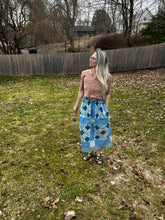 Load image into Gallery viewer, One-of-a-Kind: Joy Bells Quilt Top Skirt (XS-M)