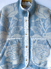 Load image into Gallery viewer, One-of-a-Kind: Orr Health Blue Wool Blanket Flora Jacket (M)