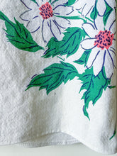 Load image into Gallery viewer, One-of-a-Kind: White Floral Vintage Tablecloth Shaftsbury Shirt (M)