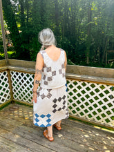 Load image into Gallery viewer, One-of-a-Kind: Chimney Sweep Quilt Top Turnaround Tank (M/L)