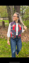 Load image into Gallery viewer, One-of-a-Kind: Lattice and Square Quilt Vest (XS-M)