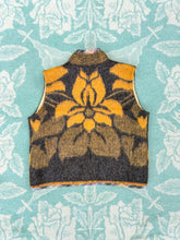 Load image into Gallery viewer, One-of-a-Kind: Bark and Goldenrod Vintage Blanket Vest (XS-M)