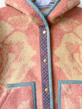 Load image into Gallery viewer, One-of-a-Kind: Golden Dawn Wool Blanket Hooded Flora Jacket (M)
