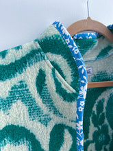 Load image into Gallery viewer, One-of-a-Kind: Green Floral Paisley Wool Blanket Vest (L-XL)