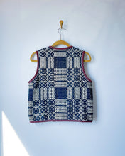 Load image into Gallery viewer, One-of-a-Kind: Woven Coverlet Snap Front Vest (M)