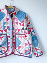 Load image into Gallery viewer, One-of-a-Kind: Ocean Waves Flora Jacket (M)