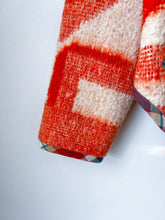 Load image into Gallery viewer, One-of-a-Kind: Orange Floral Wool Blanket Flora Jacket (M)