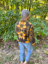 Load image into Gallery viewer, One-of-a-Kind: Bark and Goldenrod Wool Blanket Cropped Chore Coat (M)
