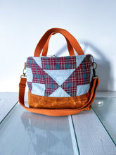 Load image into Gallery viewer, One-of-a-Kind: Star Block Project Bag (with detachable strap)