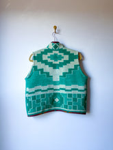 Load image into Gallery viewer, One-of-a-Kind: Vintage Geometric Blanket Vest (XS-M)