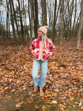 Load image into Gallery viewer, One-of-a-Kind: Ukrainian Floral Wool Blanket Flora Jacket (XS)