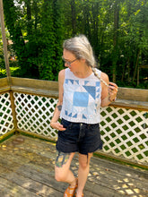 Load image into Gallery viewer, One-of-a-Kind: Duck and Ducklings Quilt Top Turnaround Tank (S)