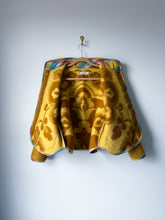 Load image into Gallery viewer, One-of-a-Kind: Ochre Floral Ukrainian Blanket Flora Jacket (M)