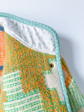 Load image into Gallery viewer, One-of-a-Kind: Geometric Floral Ukrainian Blanket Flora Jacket (S)
