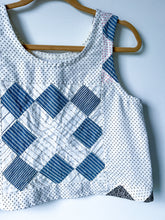 Load image into Gallery viewer, One-of-a-Kind: Chimney Sweep Quilt Top Turnaround Tank (S)