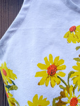 Load image into Gallery viewer, One-of-a-Kind: Vintage Yellow Daisy Tablecloth Turnaround Tank (S)