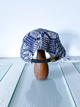 Load image into Gallery viewer, One-of-a-Kind: Indigo Violet Antique Coverlet 5 Panel Hat (Large)
