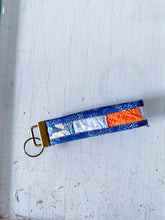 Load image into Gallery viewer, One-of-a-Kind: Indigo Border Key Fob