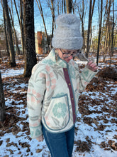 Load image into Gallery viewer, One-of-a-Kind: Vintage Wool Blanket Flora Jacket (M)