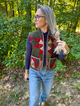 Load image into Gallery viewer, One-of-a-Kind: Twinkling Star Lined Quilt Vest (XS-M)