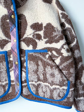 Load image into Gallery viewer, One-of-a-Kind: Folk Art Floral Ukrainian Blanket Flora Jacket (S)