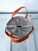 Load image into Gallery viewer, One-of-a-Kind: Aunt Eliza’s Star Floral Project Bag (with detachable strap)