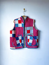 Load image into Gallery viewer, One-of-a-Kind: Nine Patch Quilt Vest (L/XL)