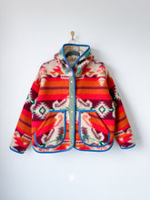 Load image into Gallery viewer, One-of-a-Kind: Deadstock Southwestern Blanket Hooded Flora Jacket (M)