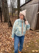 Load image into Gallery viewer, One-of-a-Kind: Golden Dawn Wool Blanket Flora Jacket (S)