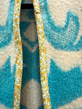 Load image into Gallery viewer, One-of-a-Kind: Bright Blue Floral Vintage Blanket Vest (S)