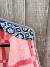 Load image into Gallery viewer, One-of-a-Kind: Gridline Vintage Wool Blanket Flora Jacket (M)