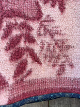 Load image into Gallery viewer, One-of-a-Kind: Cranberry Leaves Ukrainian Blanket Flora Jacket (L)