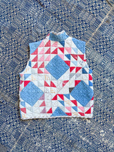 Load image into Gallery viewer, One-of-a-Kind: Ocean Waves Quilt Vest (XS-M)