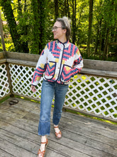 Load image into Gallery viewer, One-of-a-Kind: Log Cabin Flora Jacket (S)