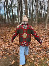 Load image into Gallery viewer, One-of-a-Kind: 19th Century Twinkling Star Lined Chore Coat (L)