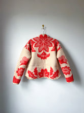 Load image into Gallery viewer, One-of-a-Kind: Ukrainian Floral Wool Blanket Flora Jacket (M)